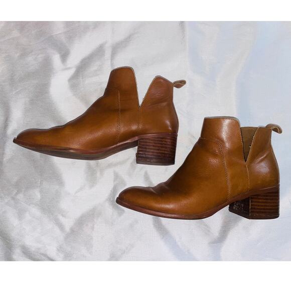 Franco Sarto Leather Slip-On Ankle Bootie "Rosie" - Women's Size 7.5 M - Picture 5 of 12